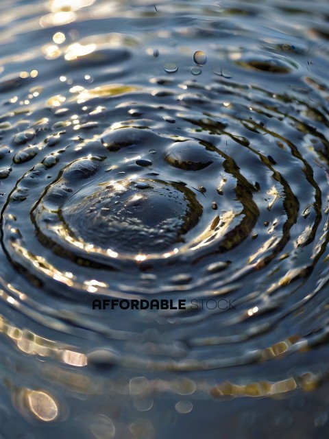 Ripples in a body of water