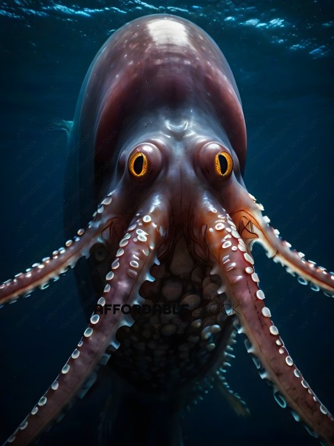 An Octopus with Yellow Eyes