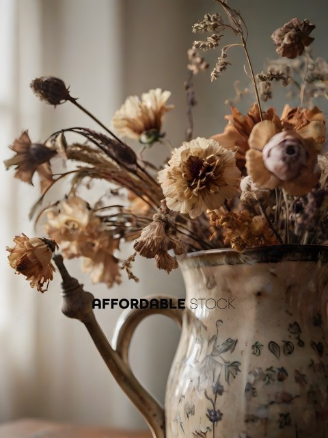 Vase of Dried Flowers