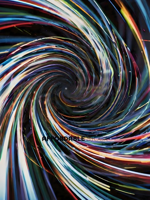 Colorful Swirl of Light
