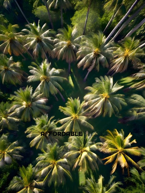 Palm Trees in a Field