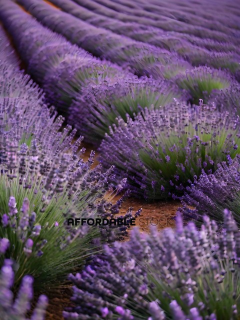Purple Flowers in a Field