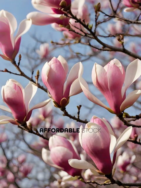Blossoming Tree with Pink Petals