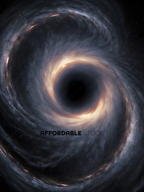 A black hole with a ring of light around it