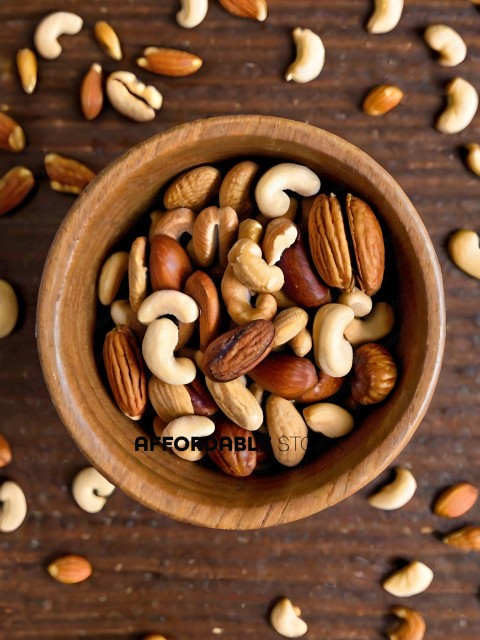 A bowl of nuts and seeds