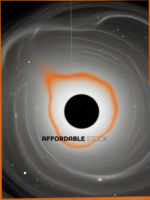 A black hole with a red rim