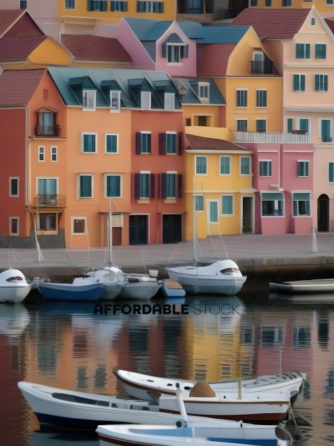 Colorful houses on the waterfront