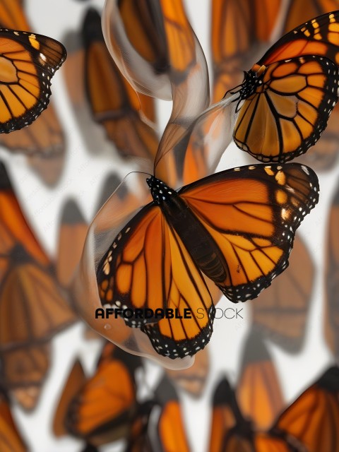 Butterflies in a group
