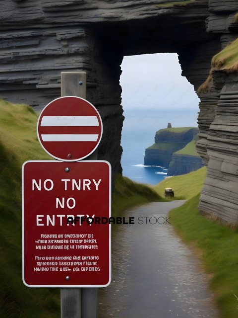 A sign that says "No Truck Entry" on a road