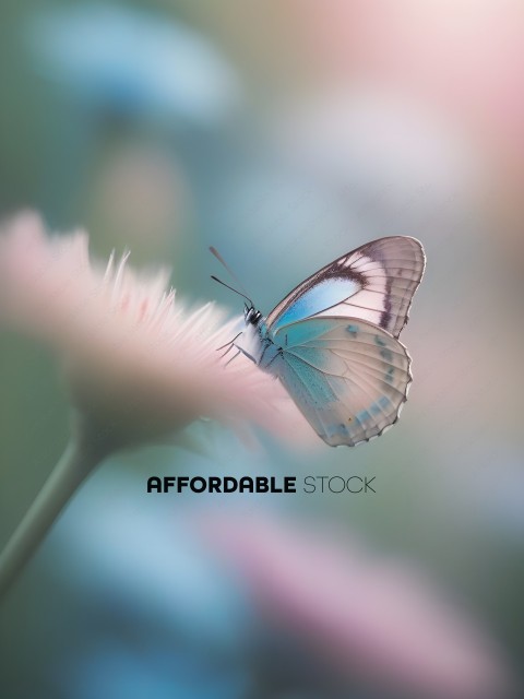A butterfly perched on a flower