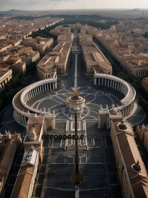 A view of the Vatican City from above