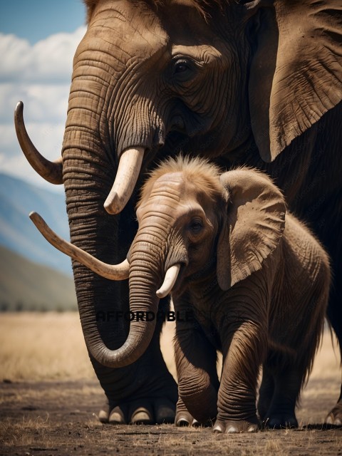Elephant with baby elephant