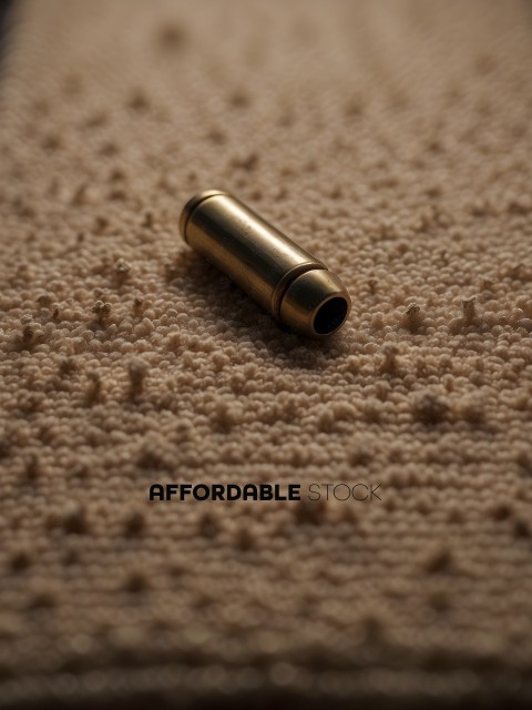 A bullet on a carpet