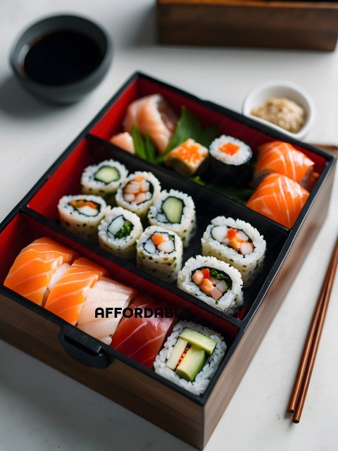 A Bento Box of Sushi