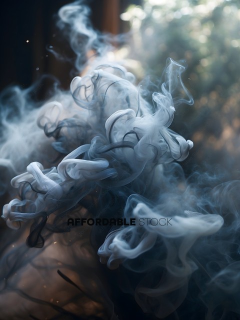 Smoke from a cigarette