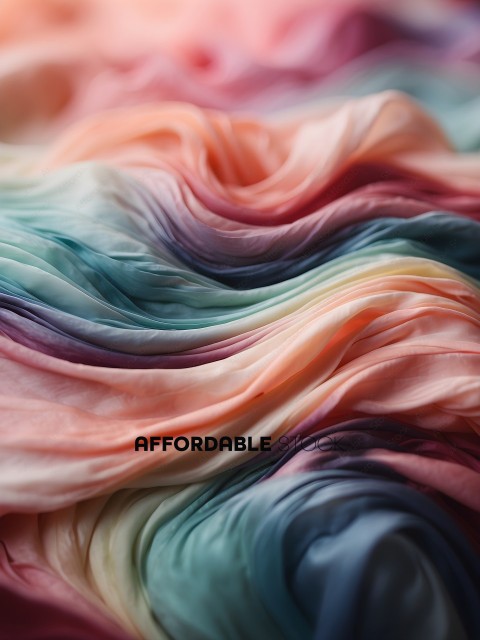 Colorful fabric with a pattern
