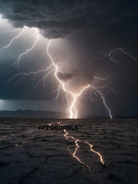 Lightning Strikes in the Desert