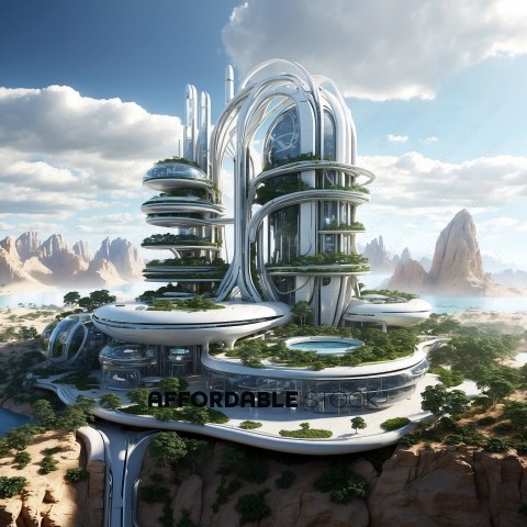 Futuristic Eco-Friendly City Architecture