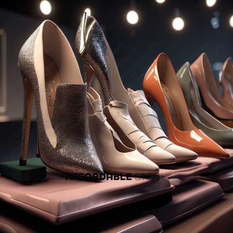 Elegant Designer Shoes Display