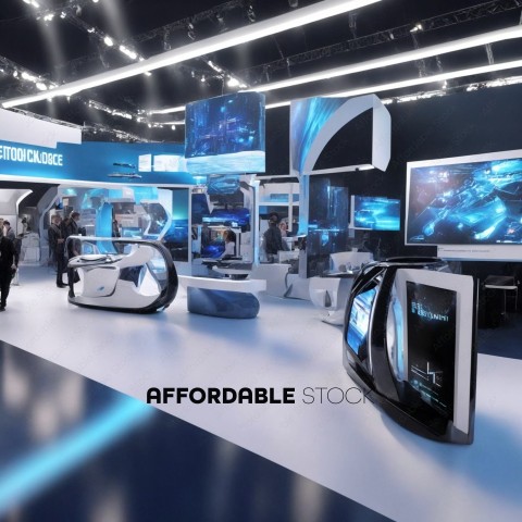 Futuristic Technology Expo Booth