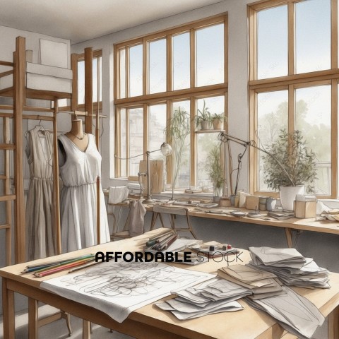 Sunny Fashion Design Studio Interior