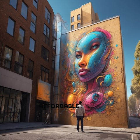 Vibrant Street Art on Urban Building