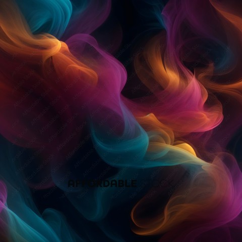 Vibrant Abstract Smoke Waves