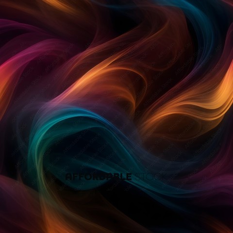 Abstract Colorful Swirls Background