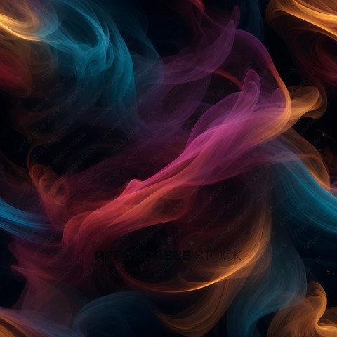 Colorful Abstract Smoke Art