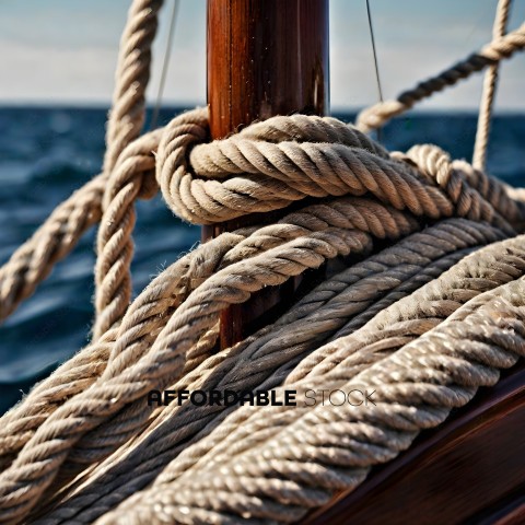 Rope on a boat