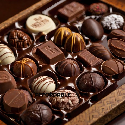 A box of assorted chocolates