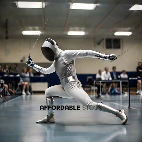 Fencing Competition with a Fencing Sword