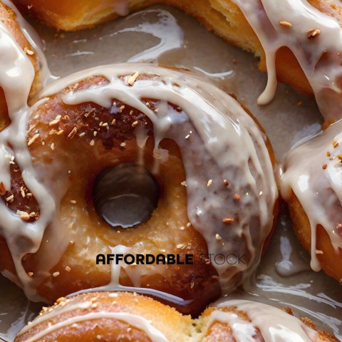 Glazed Donuts with Icing