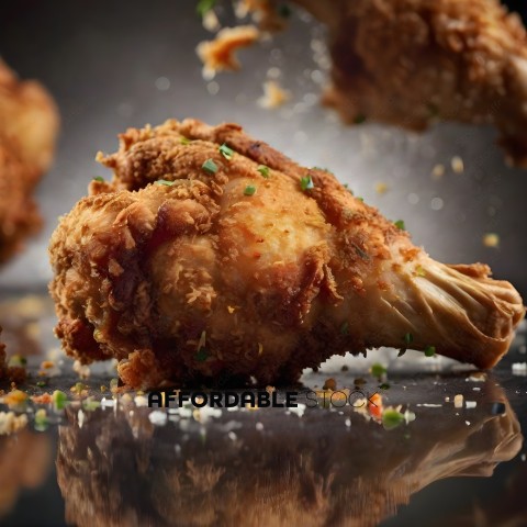 Fried Chicken with Parsley and Pepper