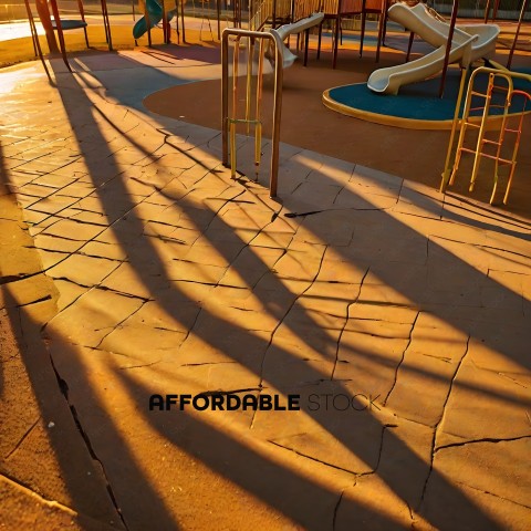 Shadows of a playground