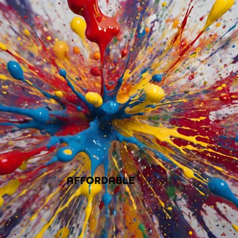 Colorful Paint Spray Painting