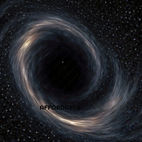 A black hole with a star in the middle