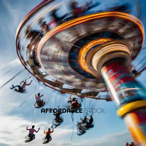 People on a Ferris wheel ride