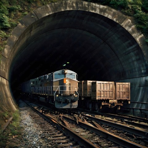 Train in Tunnel