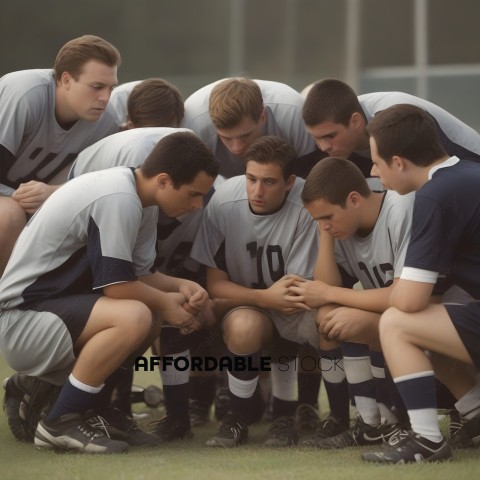 Soccer Team Huddle