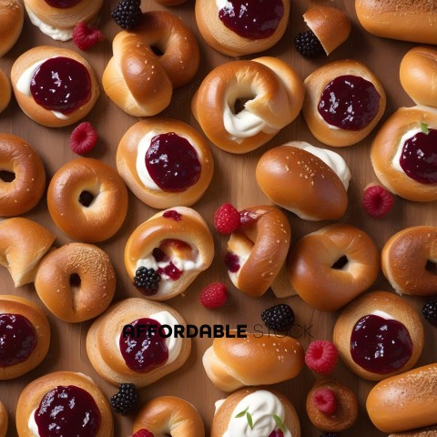 A variety of donuts with different toppings