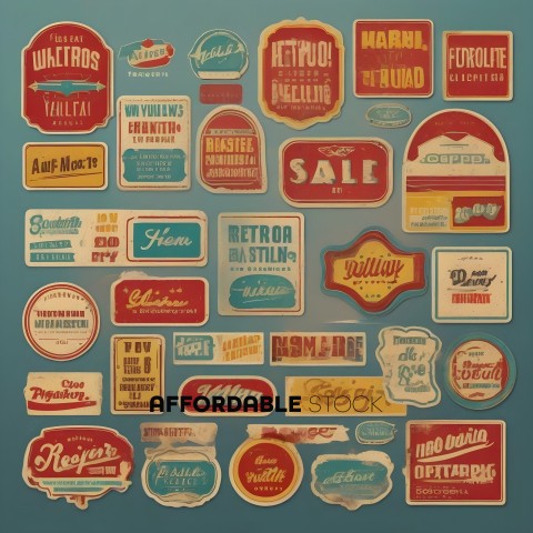 Stickers of Retro Logos