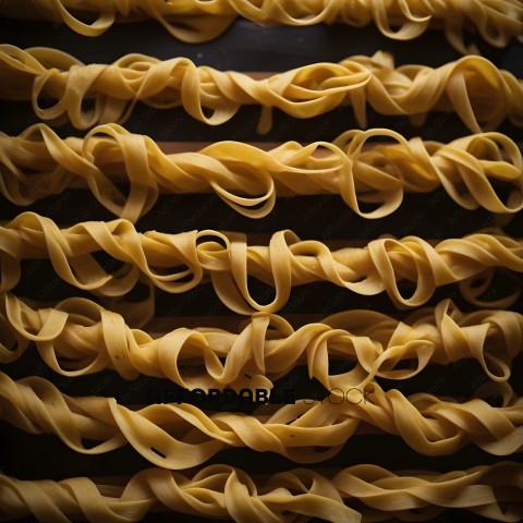 Pasta Noodles in a Pile