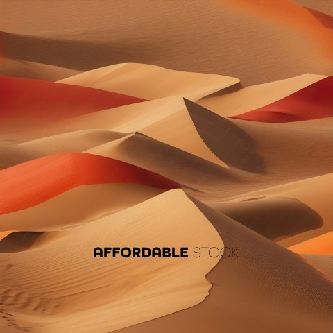 Sand Dunes with Orange and Red Hues