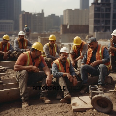 Construction Workers Taking a Break