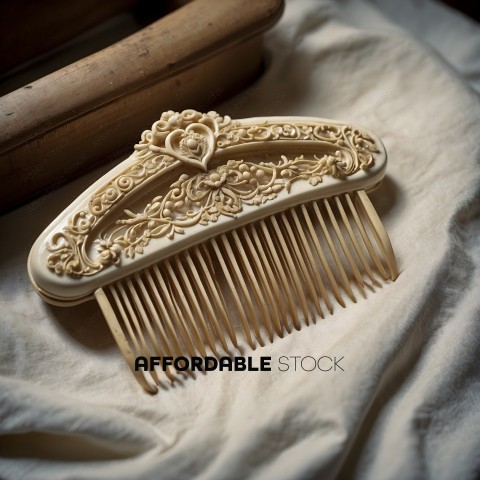 A vintage brush with a wooden handle