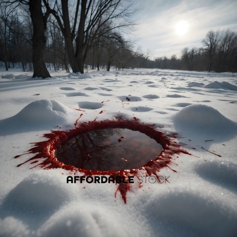 A Blood Stain in the Snow