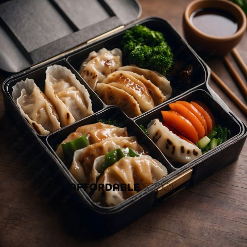 A Bento Box of Chinese Food