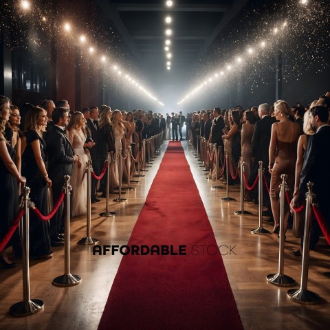Red Carpet Event with Many People