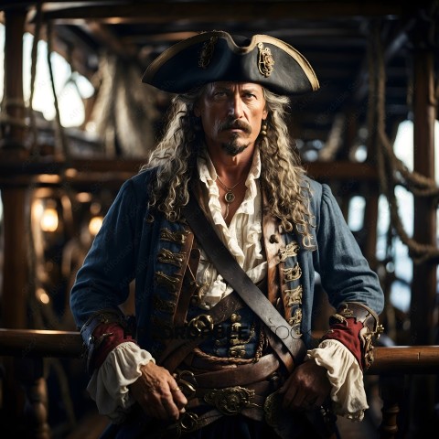 Pirate Captain in Costume
